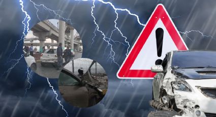 Tráfico lento en bulevar de Pachuca por lluvia y accidentes; tome precauciones