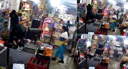 Ladrones roban tienda en Monterrey; dueño los persigue y termina herida una mujer | VIDEO