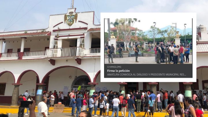 Con petición en Change, piden cese a denuncias contra habitantes de Amatlán