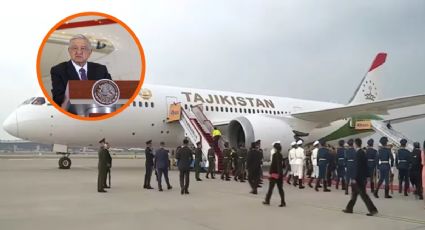 Presidente de Tayikistán ya estrenó el avión que le vendió AMLO