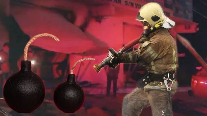 Lanzan artefacto explosivo contra comercio de lonas en Tula