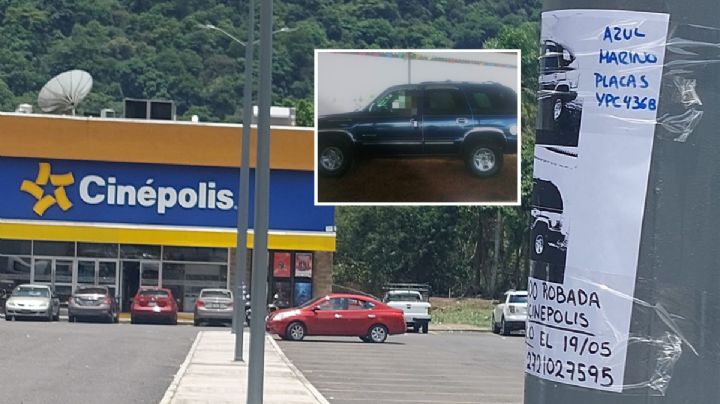 En menos de una semana, roban 2 camionetas afuera de Cinépolis de Río Blanco