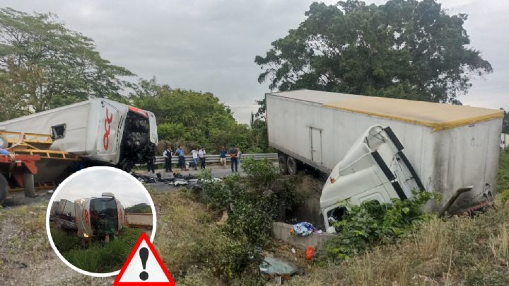 14 heridos y un muerto en La Tinaja-Isla tras accidente de autobús OCC y tráileres