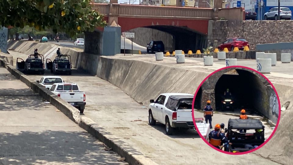 Los colectivos de personas buscadoras recorrieron ductos y túneles del Malecón del Río.
