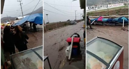 Puestos arrasados y niño perdido por caída de lona, más consecuencias de lluvia en Hidalgo