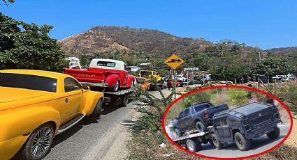 FOTOS: Trasladan autos clásicos y de lujo a Chilpancingo; eran de la Familia Michoacana