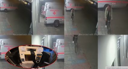 VIDEO: Atracan ambulancia de la Cruz Roja; sujeto roba equipo valuado en miles de pesos