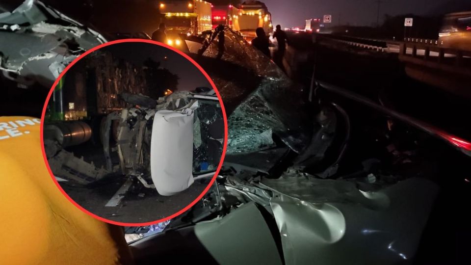 El accidente ocurrió sobre la autopista Fortín-Orizaba, a la altura de Ixtaczoquitlán