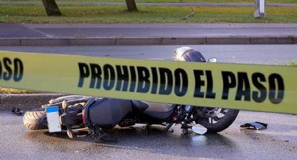 Muere motociclista al derrapar sobre pavimento mojado en Ixmiquilpan