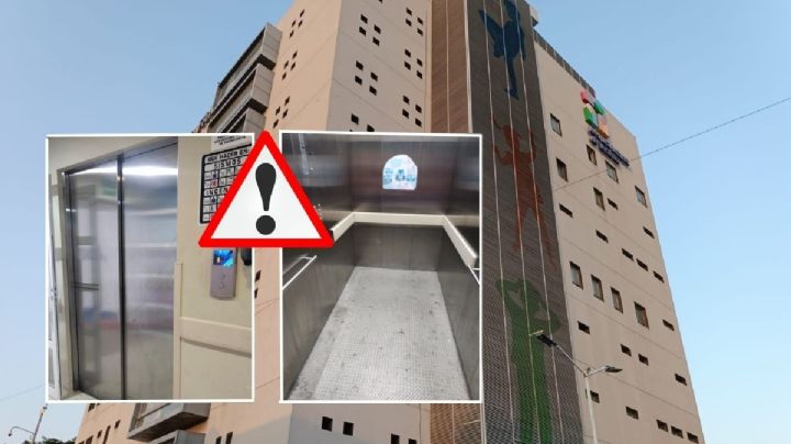 Cae de nuevo elevador en Torre Pediátrica de Veracruz, con 4 personas: denuncia