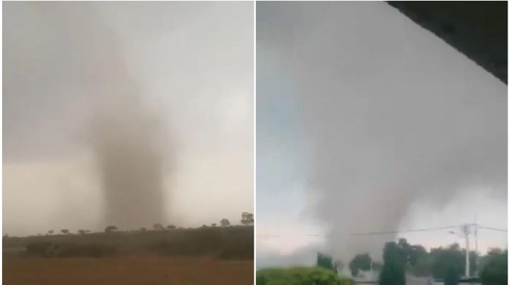 Captan dos tornados en Hidalgo; así fueron | VIDEO