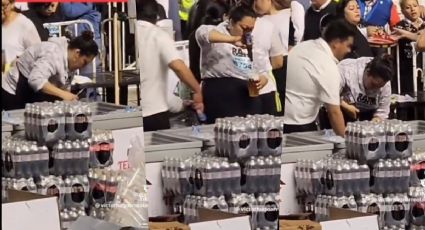 VIDEO: Exhiben a vendedora reciclando “charquitos” de cerveza en concierto del Buki