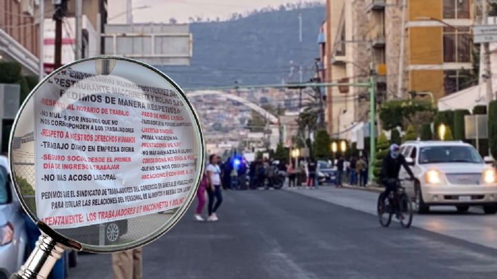 Trabajadores de El Molino bloquean  avenida Juárez en Pachuca
