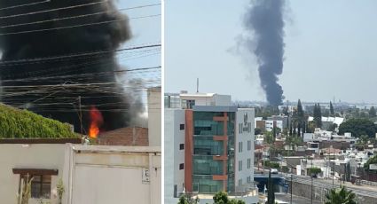 Incendio arrasa con fábrica de suelas en el Granjeno Sur
