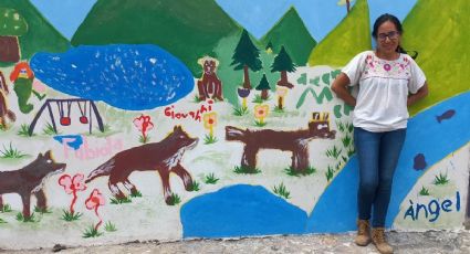 “Queremos columpios para jugar”; con mural, así es la petición de niños y niñas del Barrio El Lobo