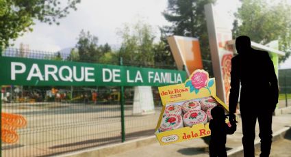 Captan tierna escena de padre e hijo haciendo tareas mientras venden mazapanes | FOTO