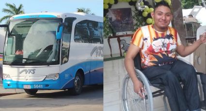 Roban silla de ruedas a joven que viajaba en autobús a Campeche