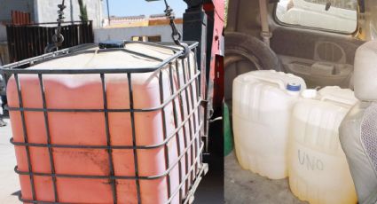 En 2 operativos aseguran 1,900 litros de huachicol en Pachuca y Epazoyucan