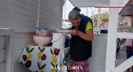 Con 76 años, Bernarda vende tacos en Veracruz para sobrevivir