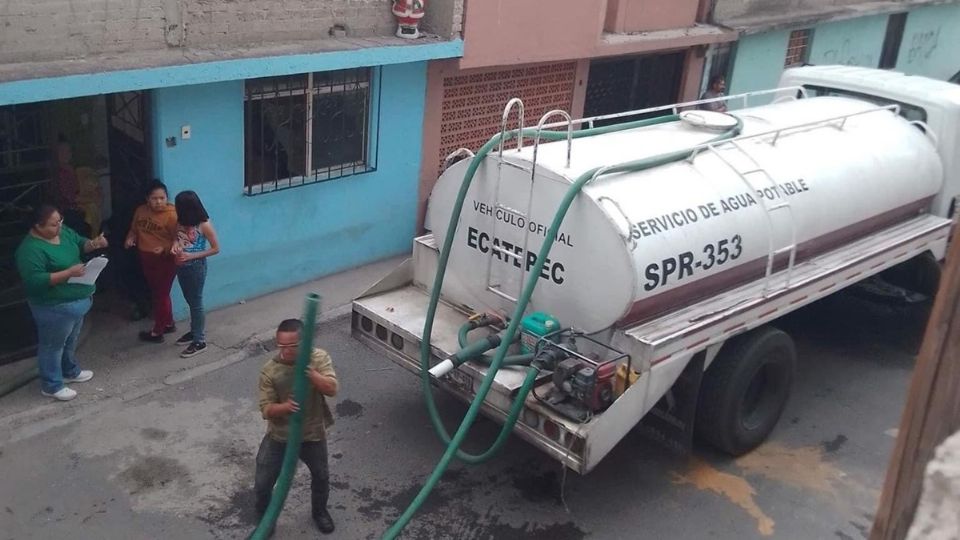 Agua potable en Ecatepec en niveles mínimos históricos