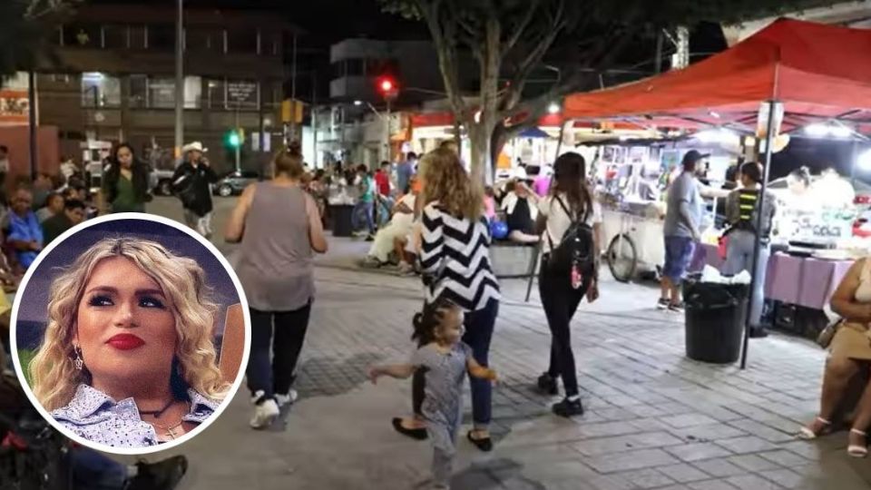 Wendy Guevara promociona al Barrio del Coecillo.