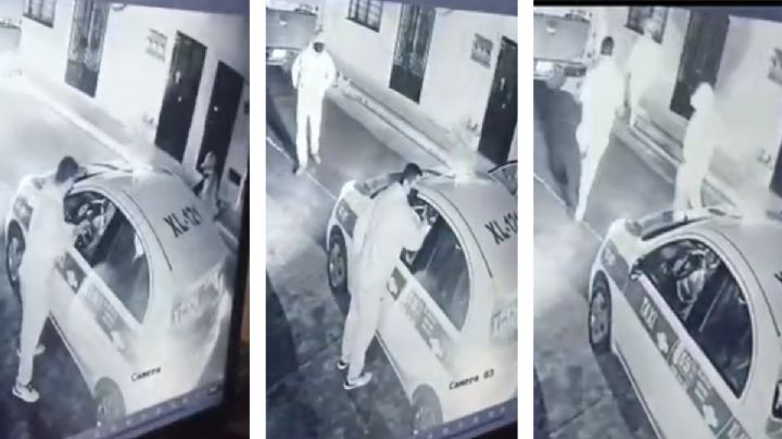VIDEO: A mano armada, asaltan a taxista de Xalapa y golpean a copiloto