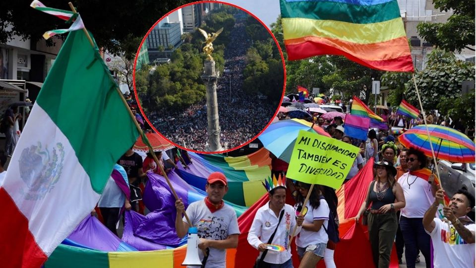 Marcha LGBTTTIQ+ en CDMX: Así inicio la marcha en Ángel de la Independencia