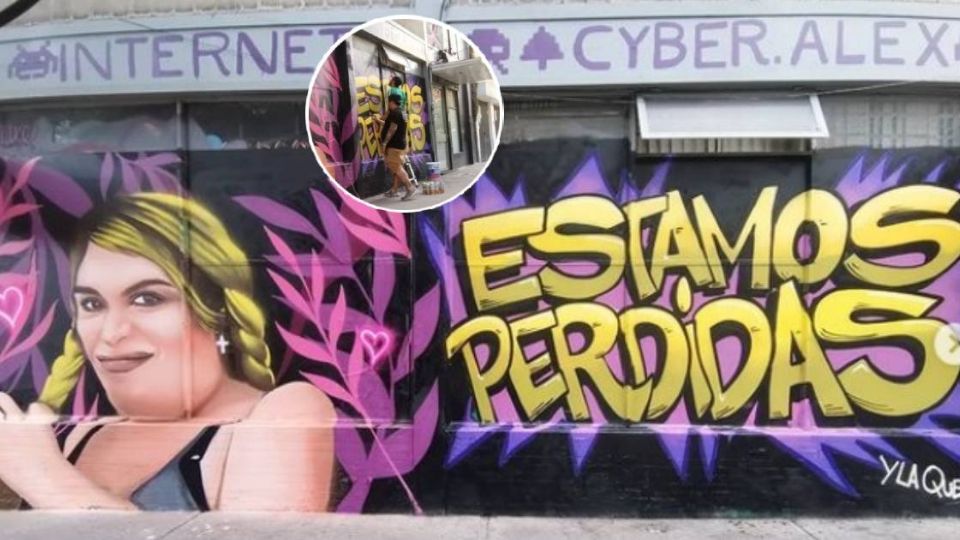 El mural de Wendy Guevara, en Mérida, Yucatán.