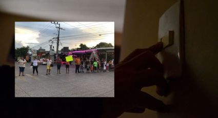 Cierran avenida JB Lobos por falta de luz en colonia de Veracruz