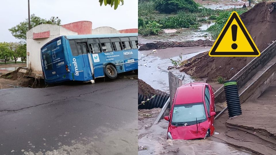 Las lluvias causaron las afectaciones.