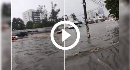 VIDEO: Amanece Veracruz-Boca del Río con fuerte lluvia. Estas son las calles inundadas