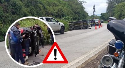 Un muerto y 4 lesionados tras choque en la carretera Xalapa-Coatepec