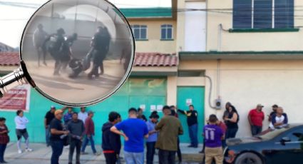 Estatales y pepenadores protagonizan riña en Tizayuca; no se detuvieron en retén | VIDEO