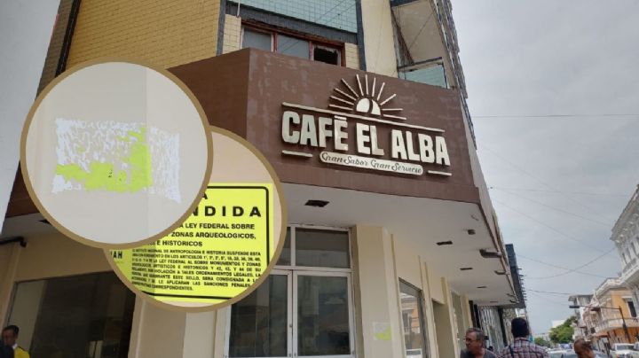 Quitan sellos de Café El Alba en Veracruz. Por este motivo clausuró INAH