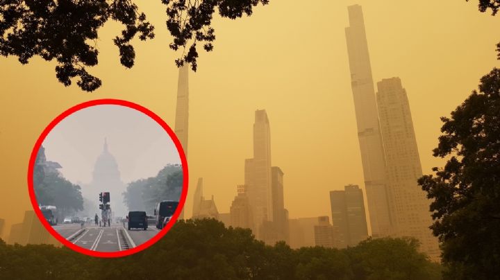 Humo naranja se expande por Estados Unidos