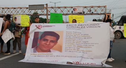 Segundo día de protestas por desaparición de Erick, en Veracruz