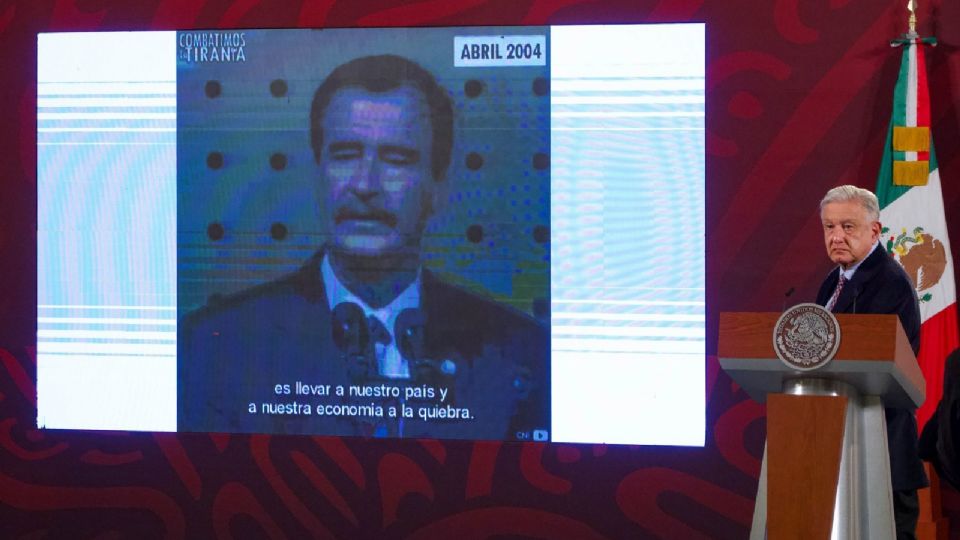 Vicente Fox y Andrés Manuel López Obrador discuten sobre la creación del programa de beneficencia  de pensión para adultos mayores