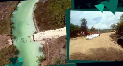 Tren Maya: Ejército rellena paso de río; ambientalistas lo exhiben y paran la obra