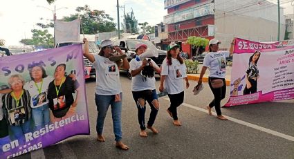 Madres marchan descalzas en Chiapas; exigen aparición de la joven Cassandra Arias