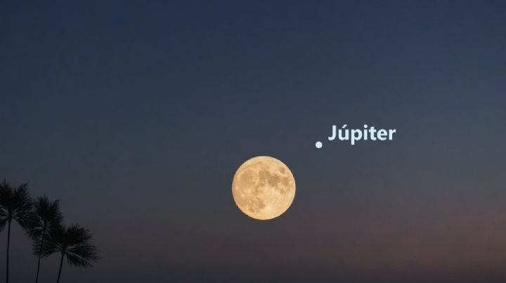 ¿A qué hora VER el "beso cósmico" entre Júpiter y la Luna?