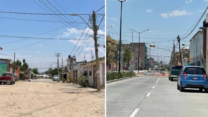Después de 400 años, pavimentan el bulevar Río Mayo en San Miguel
