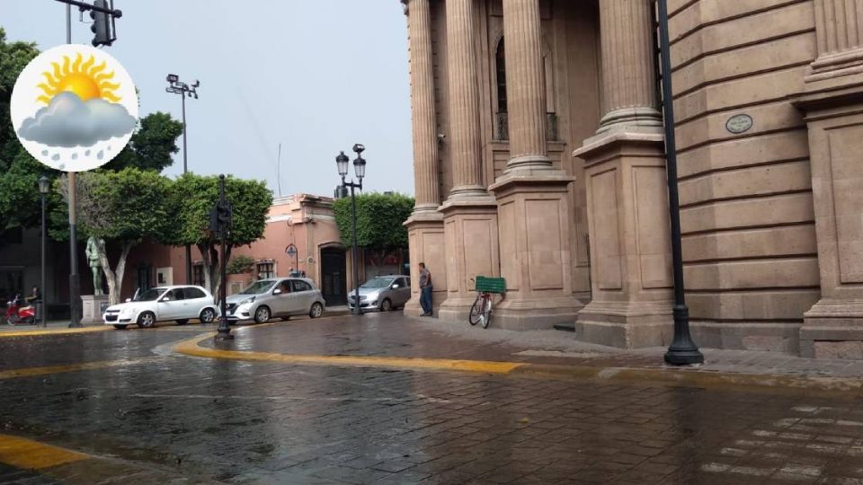 Hubi intervalos de chubascos ayer en diversas zonas de León.