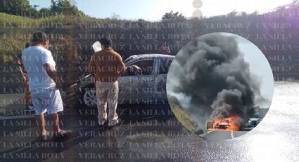 Familia de CDMX se queda sin auto tras incendio en Papantla, Veracruz