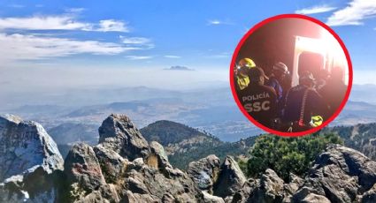 Rescatan a hombre tras caer en barranco de 30 metros en el Pico del Águila
