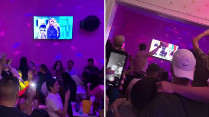 Festejan en bar León que Wendy no fue eliminada de reality show