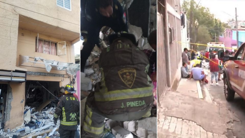 4 personas resultaron heridas por una explosión por acumulación de gas en una casa; no hay reporte de muertes