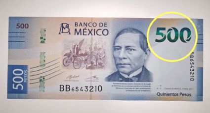 Este es el billete de 500 pesos que te hará olvidar las "vacas flacas"; vale 1,000,000 de pesos
