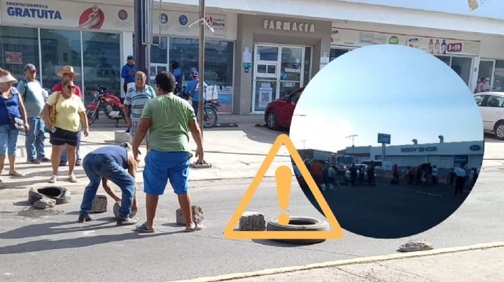 Vecinos de Las Amapolas reabren carretera Veracruz-Xalapa tras bloqueo