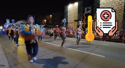Golpes de calor afectan a turistas en primer desfile del Carnaval de Veracruz