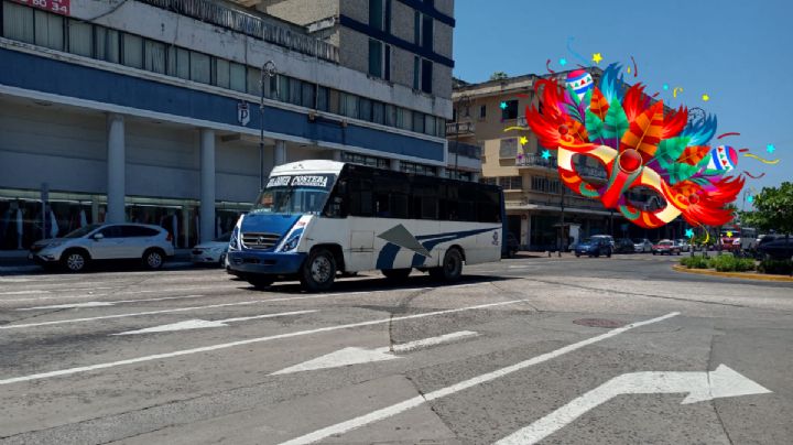Por Carnaval de Veracruz, estas rutas cambiaron de paradas en zona centro